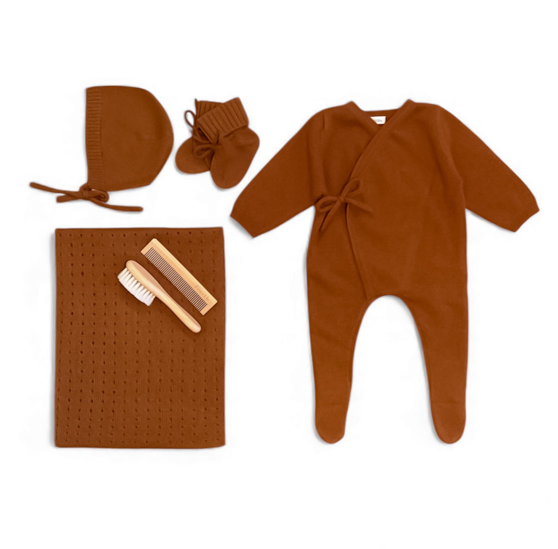 Luxury Cashmere Gift Set Terracotta