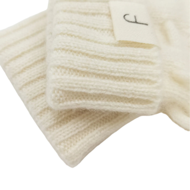 Cashmere Bonnet & Boots Gift Set Ivory