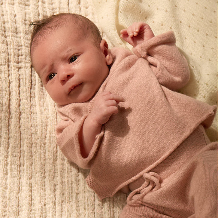 Cashmere Kimono Cardigan Pink