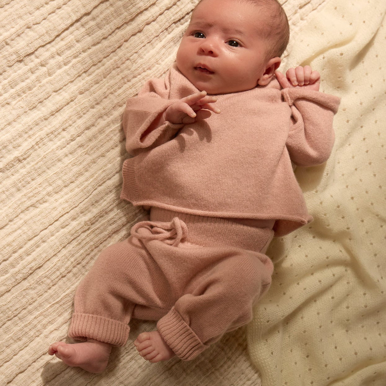 Cashmere Trouser Set Pink