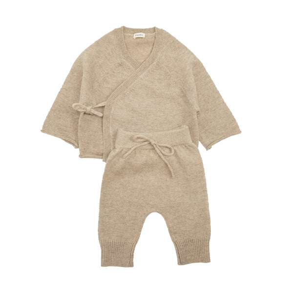 Cashmere Trouser Set Oatmeal