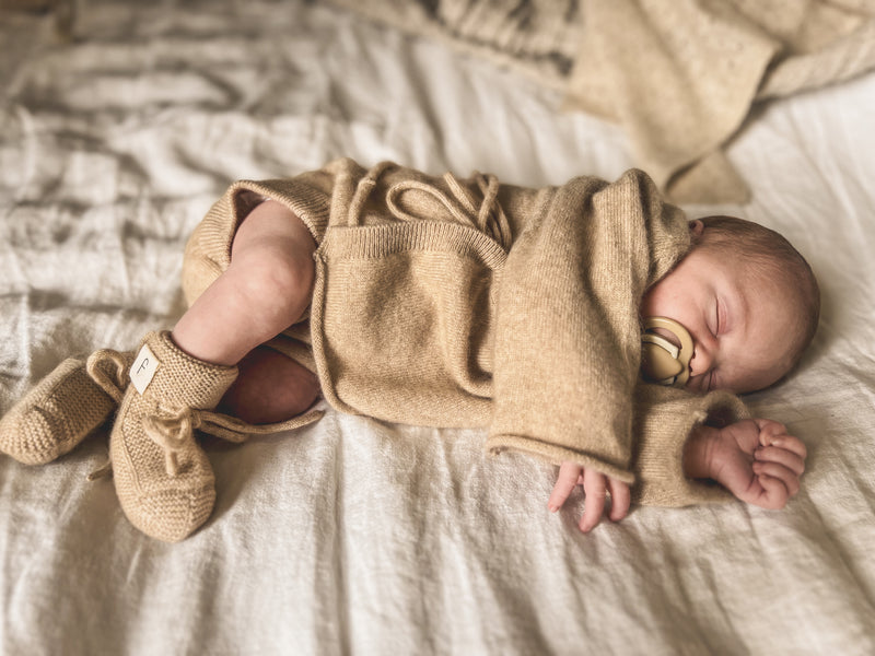 Cashmere Kimono Cardigan Camel