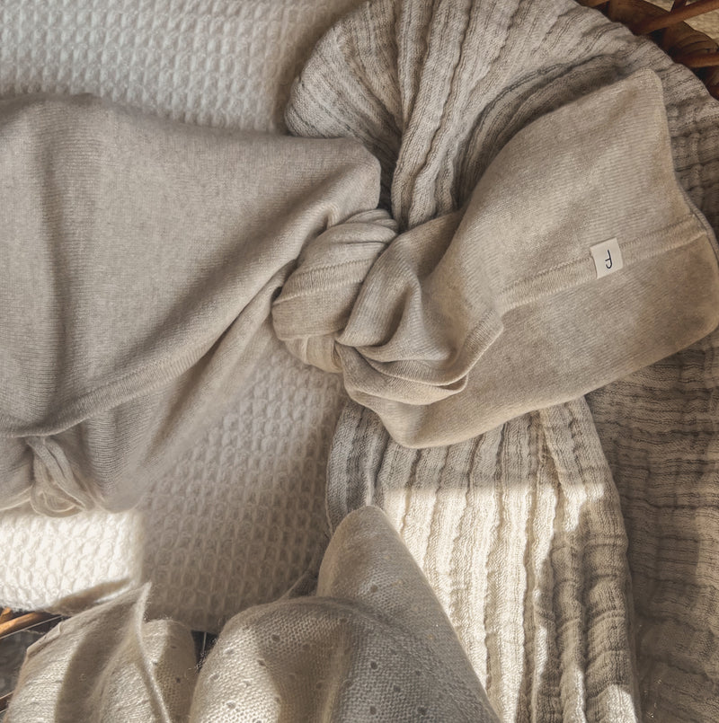 Cashmere Swaddle Wrap Apricot