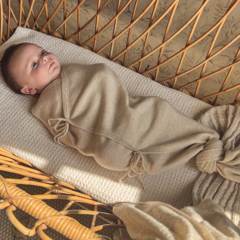 Cashmere Swaddle Wrap Apricot