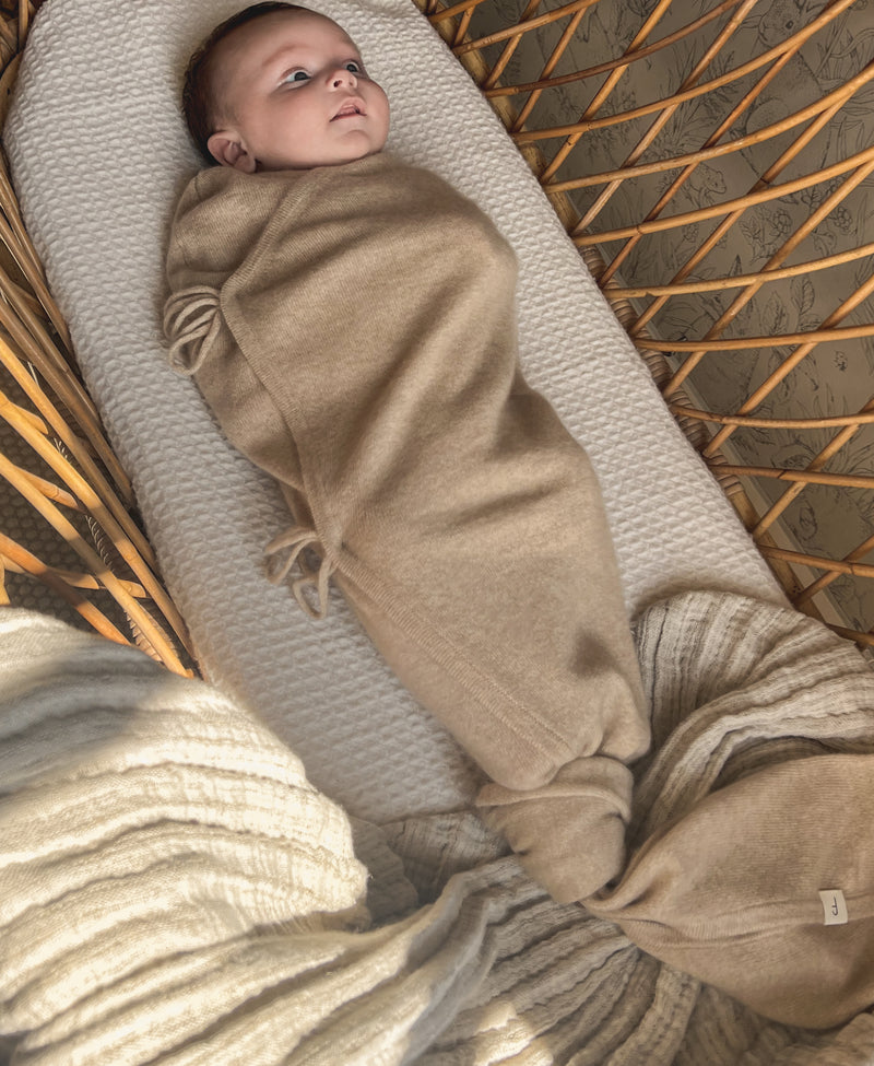 Cashmere Swaddle Wrap Camel