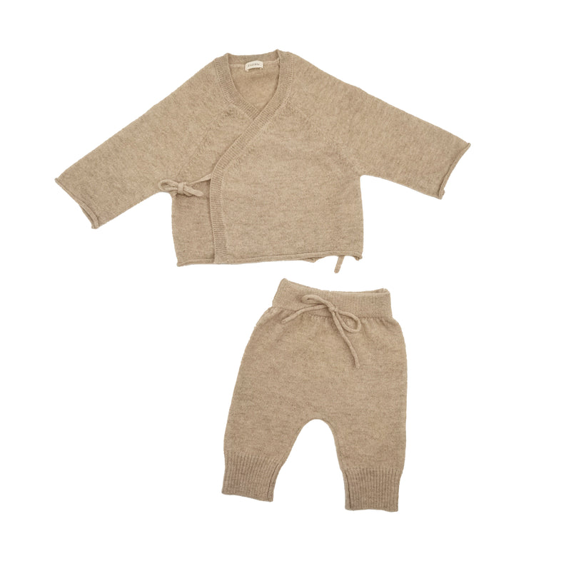 Cashmere Trouser Set Oatmeal