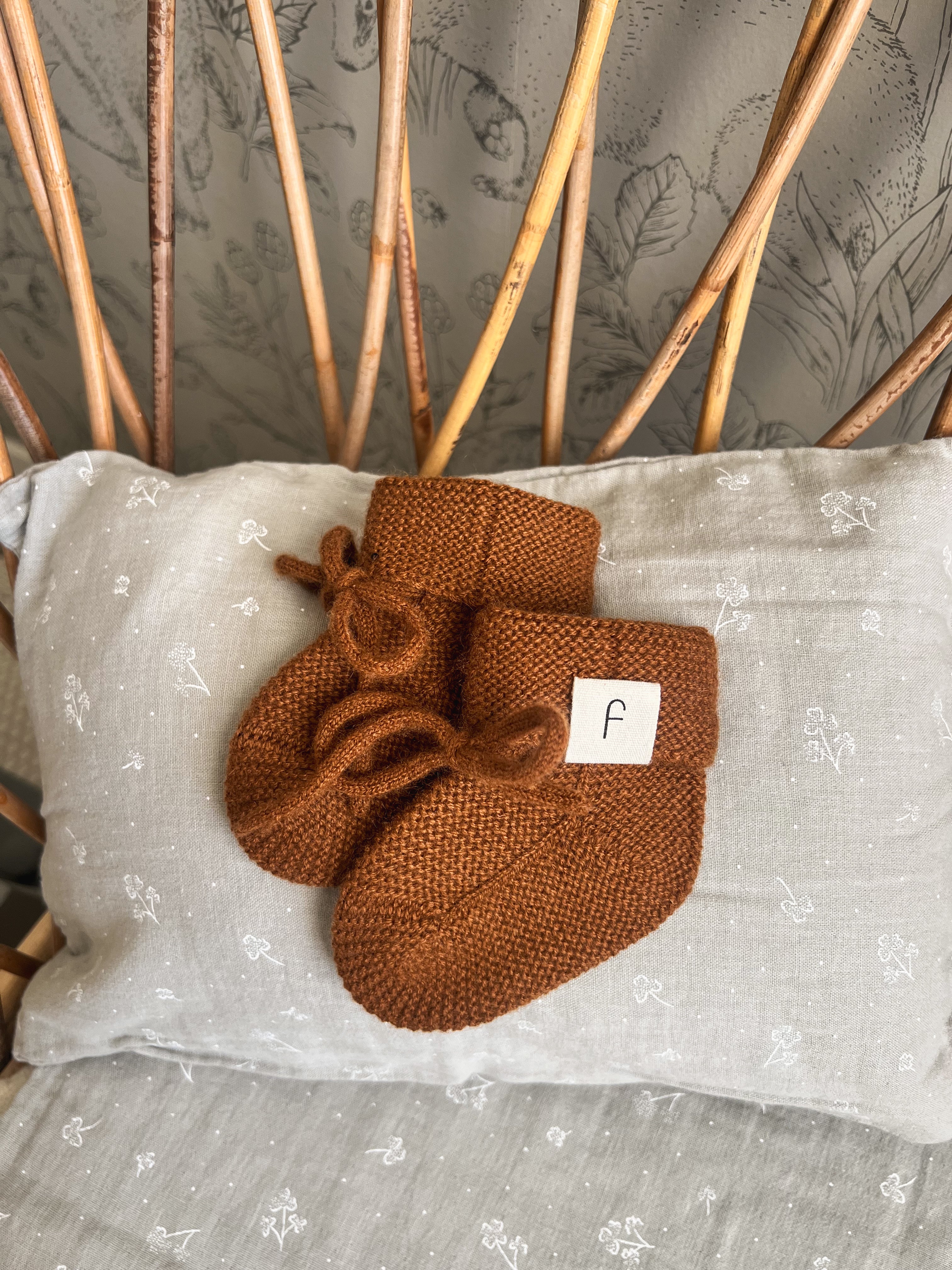 The heritage cashmere bootie terracotta