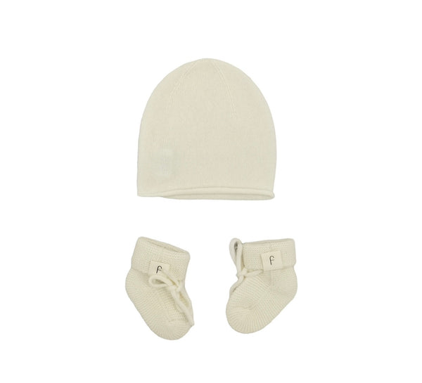 Cashmere Hat and Booties Gift Set