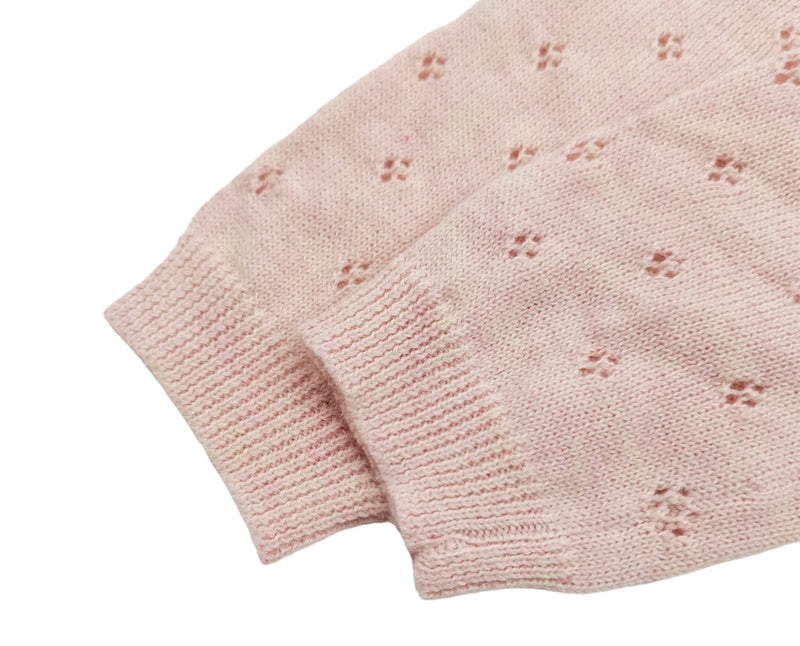 Pointelle Babygrow Pink