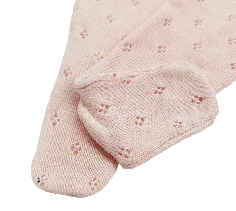 Pointelle Babygrow Pink